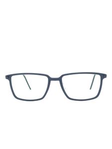 Lindberg lunettes de vue à monture rectangulaire - Bleu