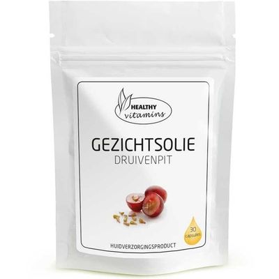 Gezichtsolie Druivenpit | 30 capsules | Vitaminesperpost.nl