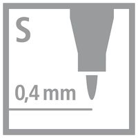 STABILO Write-4-all, permanent marker, superfine, zwart, per stuk - thumbnail