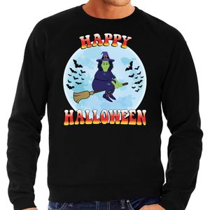 Happy Halloween heks verkleed sweater zwart voor heren