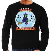 Happy Halloween heks verkleed sweater zwart voor heren - thumbnail