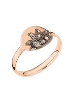 Dodo bague en or rose 9ct pavé de diamants - thumbnail