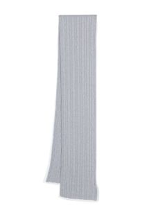 Eleventy cable-knit cashmere scarf - Bleu