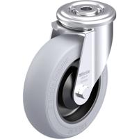 Blickle LER-POES 125KA-SG Plaatstalen zwenkwiel Wieldiameter: 125 mm Draagvermogen (max.): 150 kg 1 stuk(s)