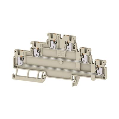 Weidmüller 2816930000 Meeretageklem Push-In-klem, Steekaansluiting Donkerbeige 50 stuk(s)