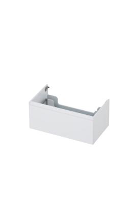Onderkast INK 1 lade greeploos gelakt 45gr 80 cm x 45 cm x 35 cm Hoogglans wit 1240172