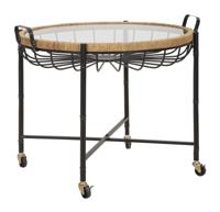 SALONTAFEL CEBU MET GLAS EN PUTTEN CM 70,5X65X57 SALONTAFEL CEBU MET GLAS EN PUTTEN CM 70,5X65X57