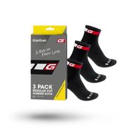 GripGrab Classic fietssokken 3-pack zwart S