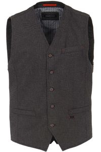 Casa Moda Casual Casual Fit Vest antraciet, Effen