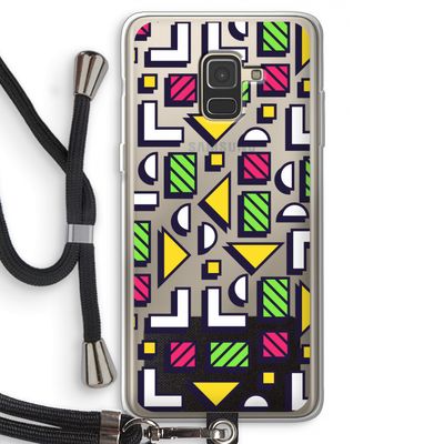 8-bit N°4: Samsung Galaxy A8 (2018) Transparant Hoesje met koord
