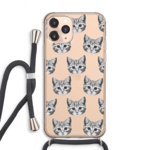 Kitten: iPhone 11 Pro Max Transparant Hoesje met koord