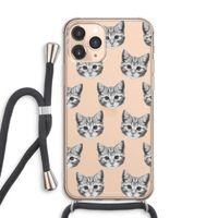 Kitten: iPhone 11 Pro Max Transparant Hoesje met koord