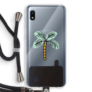Palmboom: Samsung Galaxy A10 Transparant Hoesje met koord