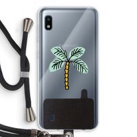 Palmboom: Samsung Galaxy A10 Transparant Hoesje met koord