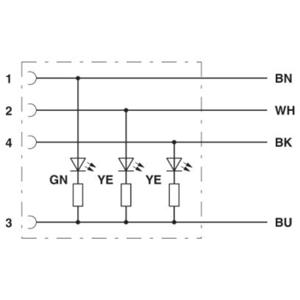 Phoenix Contact 1404961 Sensor/actuator aansluitkabel Aantal polen (sensoren): 4 Bus 5.00 m 1 stuk(s) Piece