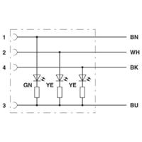 Phoenix Contact 1404961 Sensor/actuator aansluitkabel Aantal polen (sensoren): 4 Bus 5.00 m 1 stuk(s) Piece
