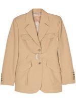 Ermanno Scervino blazer ceinturé Sahariana - Tons neutres