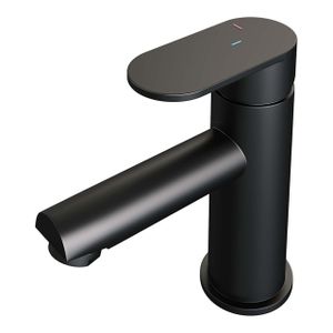 Brauer BlackEdition Wastafelmengkraan opbouw - laag - model C - mat zwart 5-S-001-HD3