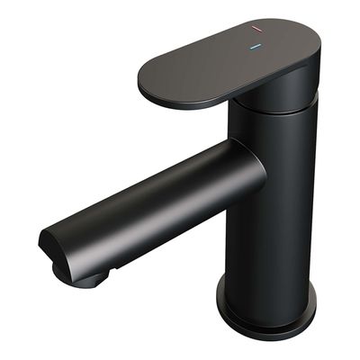 Brauer BlackEdition Wastafelmengkraan opbouw - laag - model C - mat zwart 5-S-001-HD3