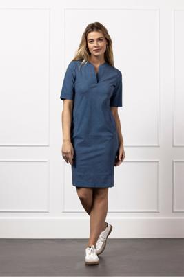 Studio Anneloes Simplicity Ssl Denim Dress 12622 Zomerjurkjes 6200 Denim Blue