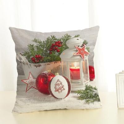 Kerst decoratie katoen en linnen kussen Office Home kussen zonder kussen grootte: 45x45cm (ster Kerst)
