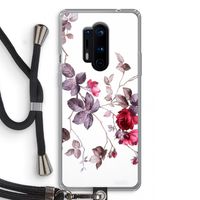 Mooie bloemen: OnePlus 8 Pro Transparant Hoesje met koord
