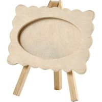 3x DIY fotolijstjes op schildersezel 13 cm