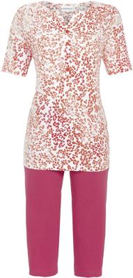Katoenen pyjama rood panterprint