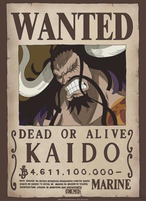 Poster One Piece Wanted Kaido 38x52cm