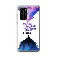 Stars quote: Huawei P40 Transparant Hoesje