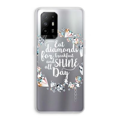 Diamonds: Oppo A95 5G Transparant Hoesje