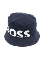 BOSS Kidswear bob à logo imprimé - Bleu