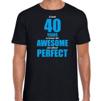 It took 40 years to become this awesome verjaardag cadeau t-shirt zwart voor heren