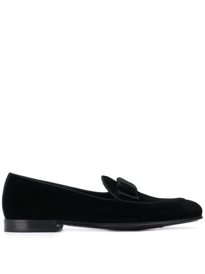 Dolce & Gabbana mocassins à détail de nœud - Noir