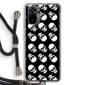 Musketon Skulls: Xiaomi Redmi Note 10 Pro Transparant Hoesje met koord