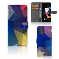 Motorola Edge 20 Lite | Book Case | Polygon Dark Motorola Edge 20 Lite | Book Case | Polygon Dark