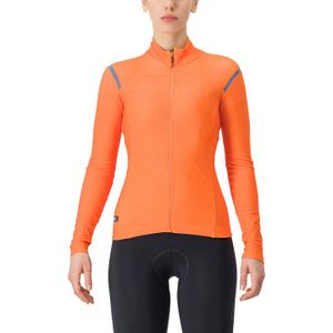 Castelli tutto nano RoS fietsshirt lange mouw oranje dames S