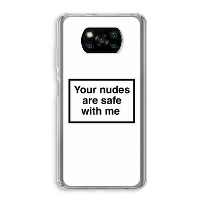Safe with me: Xiaomi Poco X3 NFC Transparant Hoesje