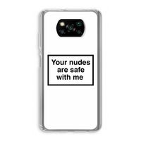 Safe with me: Xiaomi Poco X3 NFC Transparant Hoesje