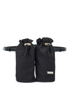 Ferragamo sac banane à double poches - Noir