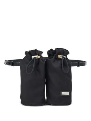 Ferragamo sac banane à double poches - Noir