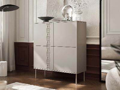 Commode FINDUS 4 deuren kasjmier