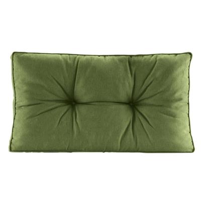 Leen Bakker - Loungekussen Florence Rug Donker 60x43 Cm - Polyester - Groen