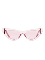 Linda Farrow x The Attico lunettes de soleil Dora à monture papillon - Rose