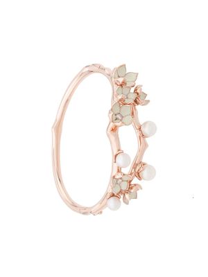 Shaun Leane bracelet jonc Cherry Blossom Pearl & Diamond - Or
