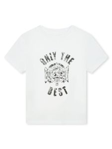 Givenchy Kids t-shirt en coton biologique à logo imprimé - Blanc