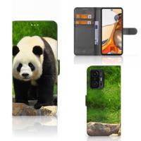 Xiaomi 11T | 11T Pro | Telefoonhoesje | Met pasjeshouder | Panda