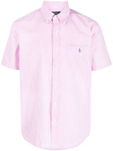 Polo Ralph Lauren chemise rayée à logo brodé - Rose