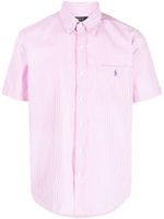 Polo Ralph Lauren chemise rayée à logo brodé - Rose