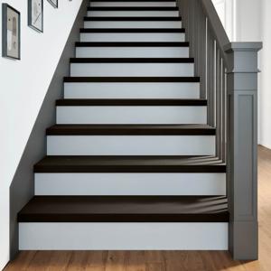 VidaXL Traptreden 2 st 100x30x2 cm massief eikenhout donkerbruin